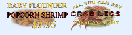 Baby Flounder and Popcorn Shrimp $8.49